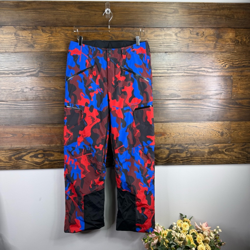 Bogner Fire Ice Men Camouflage Ski Snowboard Pants Red and Blue Size 34 New